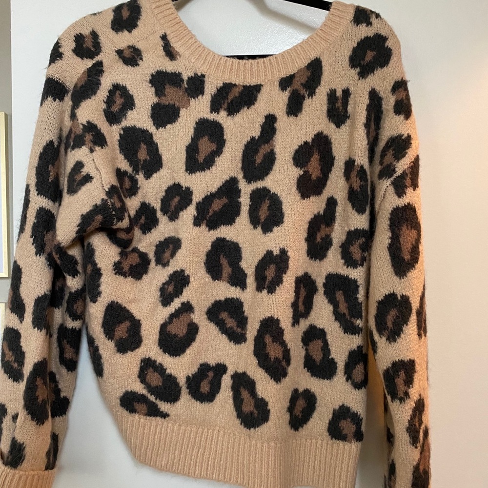 Victoria Secret Pink leopard sweater.